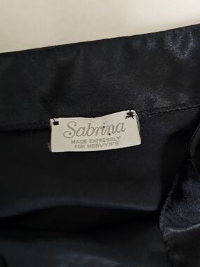 Vintage Y2k Sheer Sabrina Black Top - Classic Shine